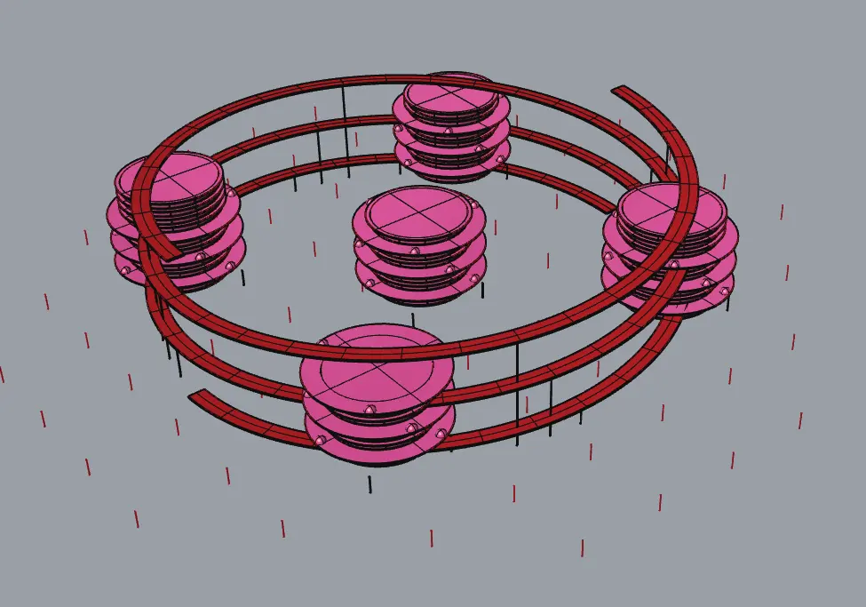Final model — perspective view B, a foundation to develop further