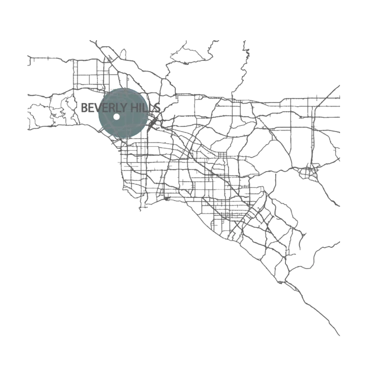 Site location map — Beverly Hills, California