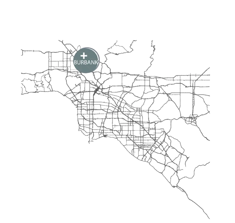 Site location map — Burbank, California